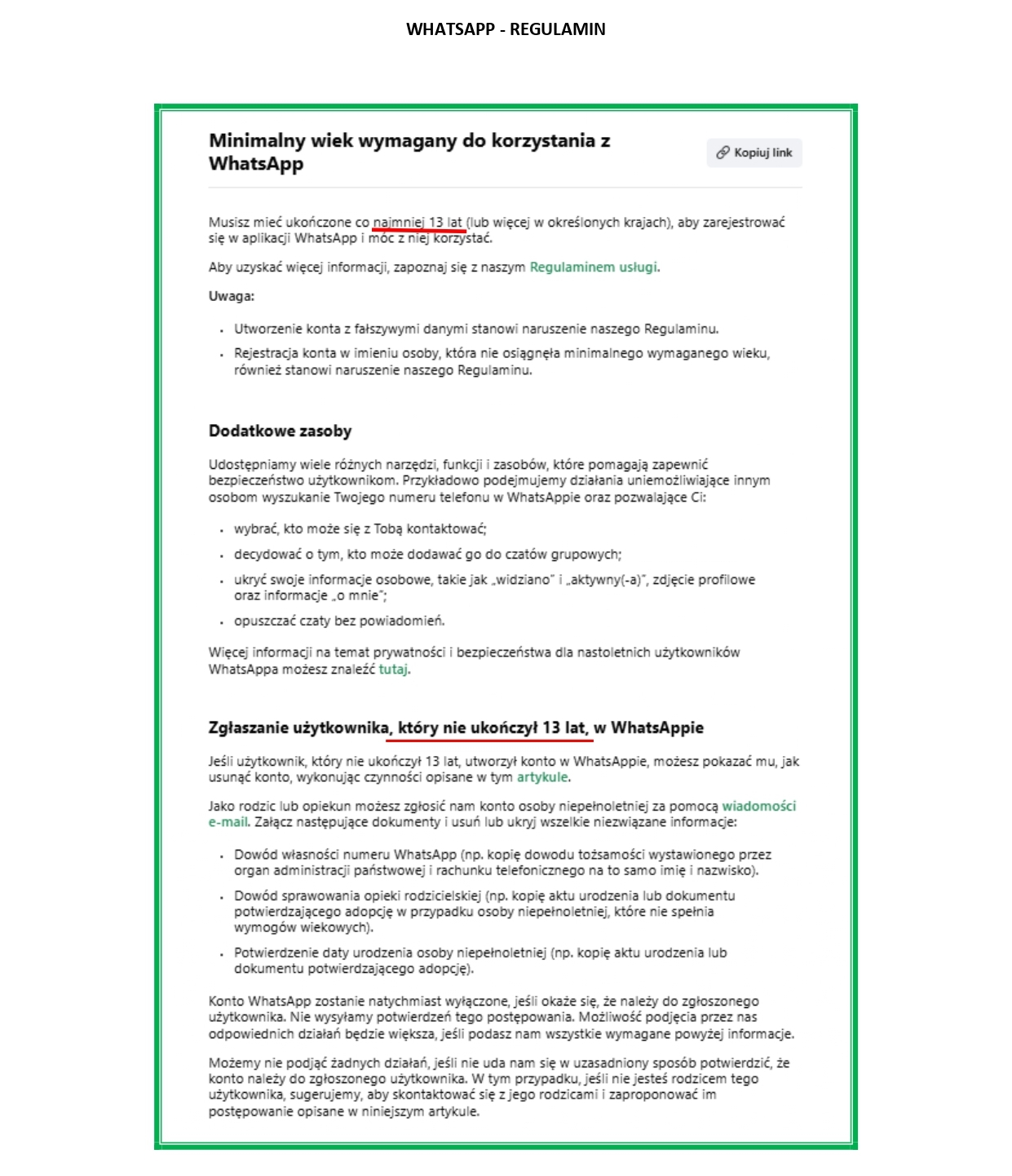 wyciągi z regulaminów fb, insta, whatsapp, snap page-0003