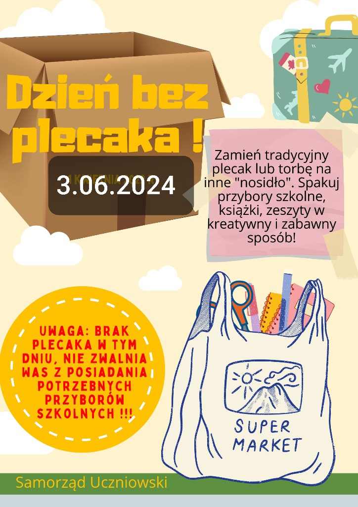 Dzień bez plecaka