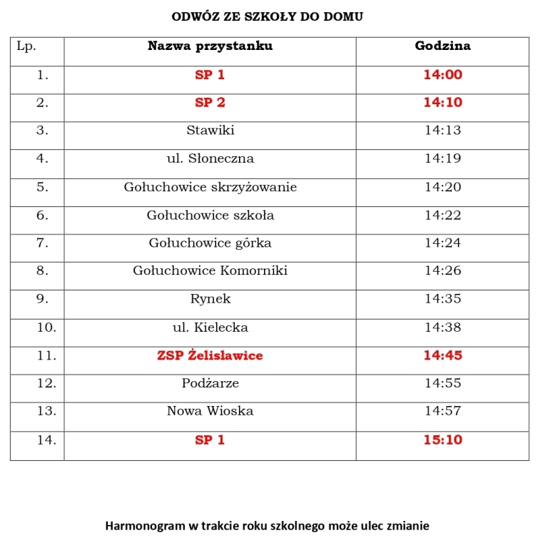 HARMONOGRAM AUTOBUSU SZKOLNEGO W ROKU SZKOLNYM 2023 12 Padźiernik page-0002