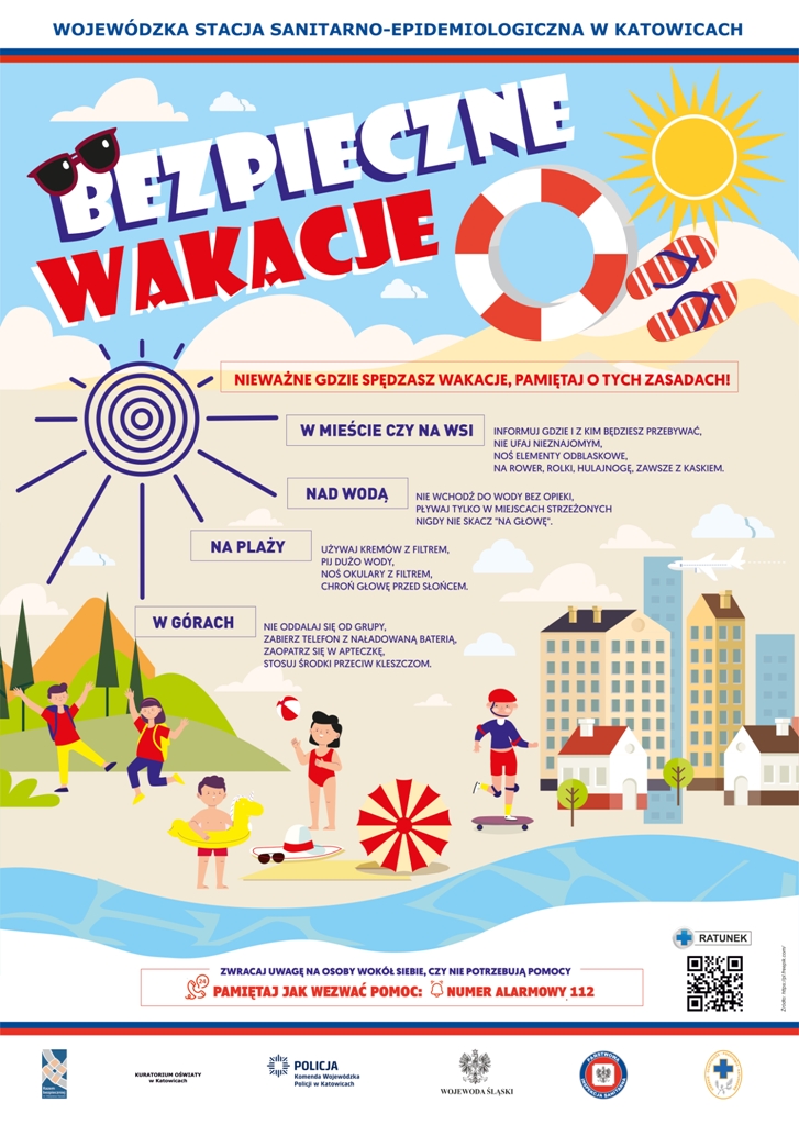plakat Bezpieczne wakacje 2024 page-0001