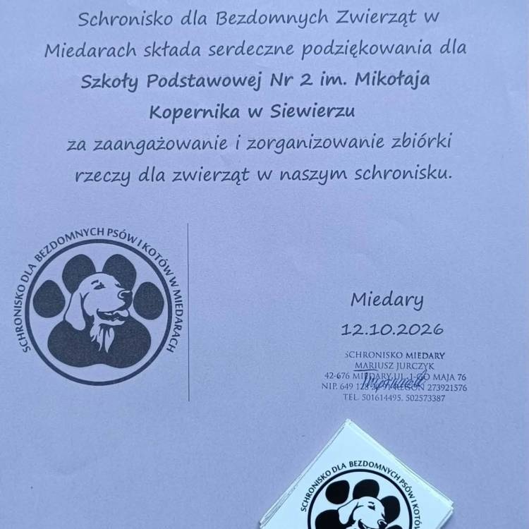 Szkolne Koło Wolontariatu - zbiórka.